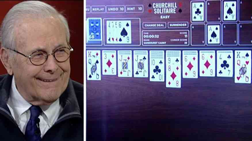 Former Secretary of Defense Donald Rumsfeld Enters Online Gaming With “Churchill Solitaire” App