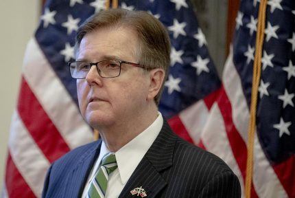 Texas Lt. Governor Dan Patrick Rains on Casino Parade